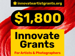 🌸 NEW * $1,800.00 Innovate Grants for Art + Photo